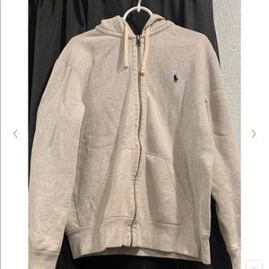 Ralph Lauren Grey Hoodie (Large)